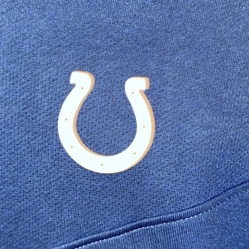 Nike Indianapolis Colts V-Neck Men's Med Blue Dri-Fit 